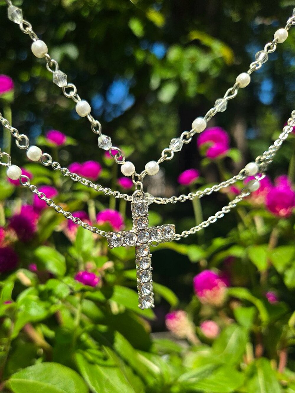 Rhinestone easter cross